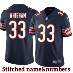 Navy Home Larry Whigham Jersey Chicago Bears #33