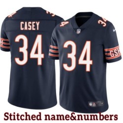 Navy Home Tim Casey Jersey Chicago Bears #34