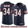 Navy Home Joe Marconi Jersey Chicago Bears #34