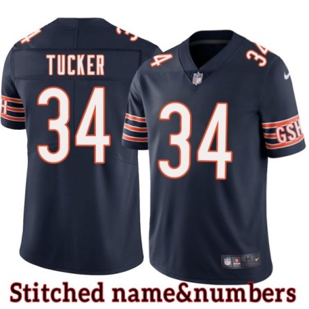 Navy Home Bill Tucker Jersey Chicago Bears #34