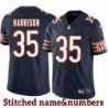 Navy Home Jim Harrison Jersey Chicago Bears #35