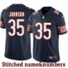 Navy Home Todd Johnson Jersey Chicago Bears #35