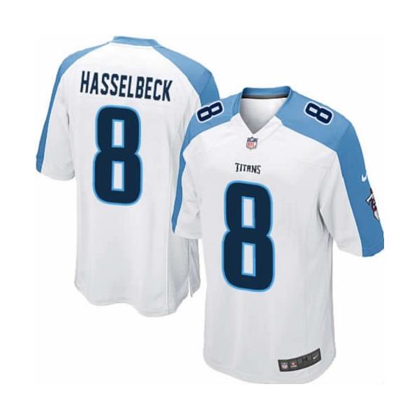 [NEW,Game] Matt Hasselbeck Football Jersey -Tennessee #8 FOOTBALL Jerseys(White)