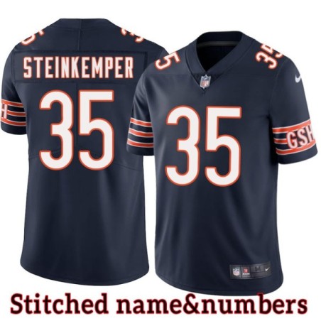 Navy Home Bill Steinkemper Jersey Chicago Bears #35