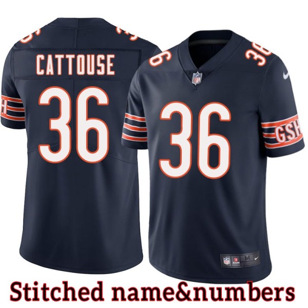Navy Home Sean Cattouse Jersey Chicago Bears #36