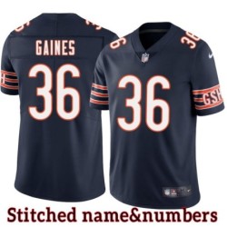 Navy Home Wentford Gaines Jersey Chicago Bears #36