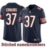 Navy Home Cid Edwards Jersey Chicago Bears #37