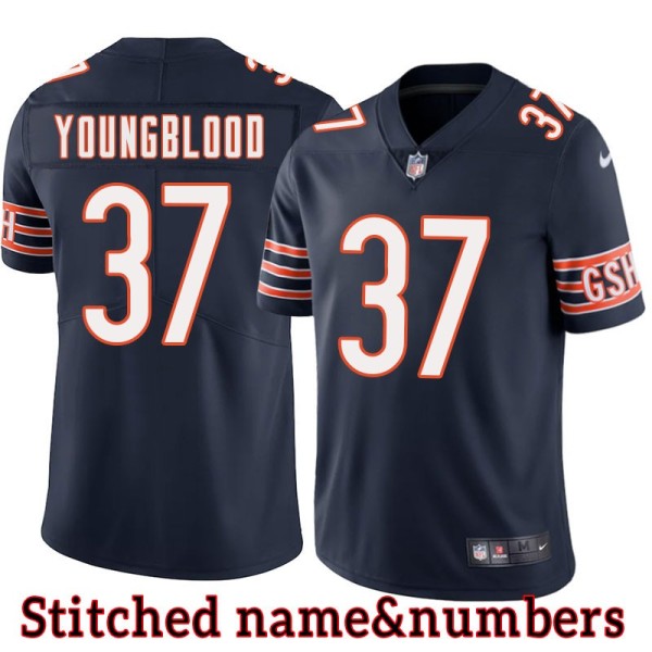 Navy Home George Youngblood Jersey Chicago Bears #37