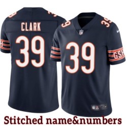 Navy Home Phil Clark Jersey Chicago Bears #39