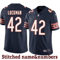 Navy Home Sid Luckman Jersey Chicago Bears #42