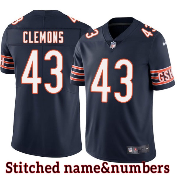 Navy Home Craig Clemons Jersey Chicago Bears #43