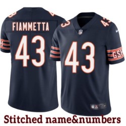 Navy Home Tony Fiammetta Jersey Chicago Bears #43