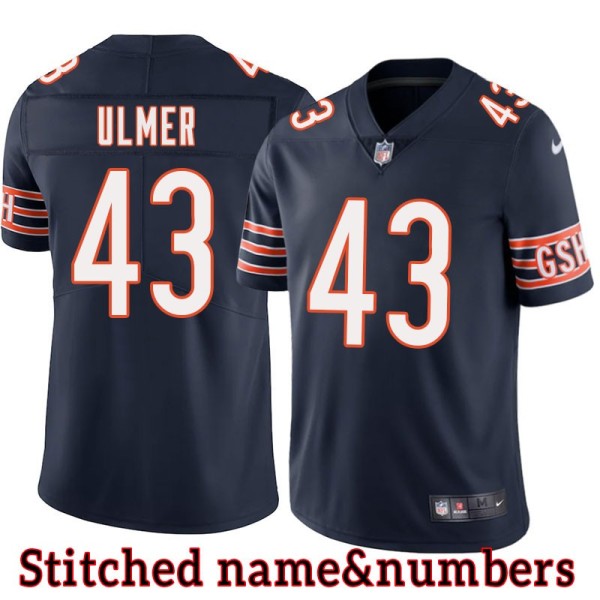 Navy Home Mike Ulmer Jersey Chicago Bears #43