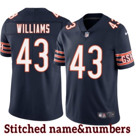 Navy Home Walt Williams Jersey Chicago Bears #43