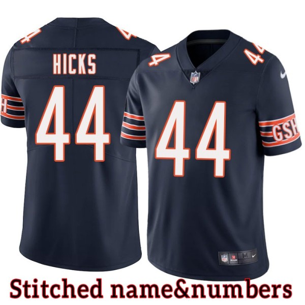 Navy Home Michael Hicks Jersey Chicago Bears #44