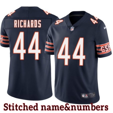 Navy Home Ray Richards Jersey Chicago Bears #44