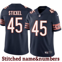 Navy Home Walt Stickel Jersey Chicago Bears #45
