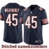 Navy Home Bones Weatherly Jersey Chicago Bears #45