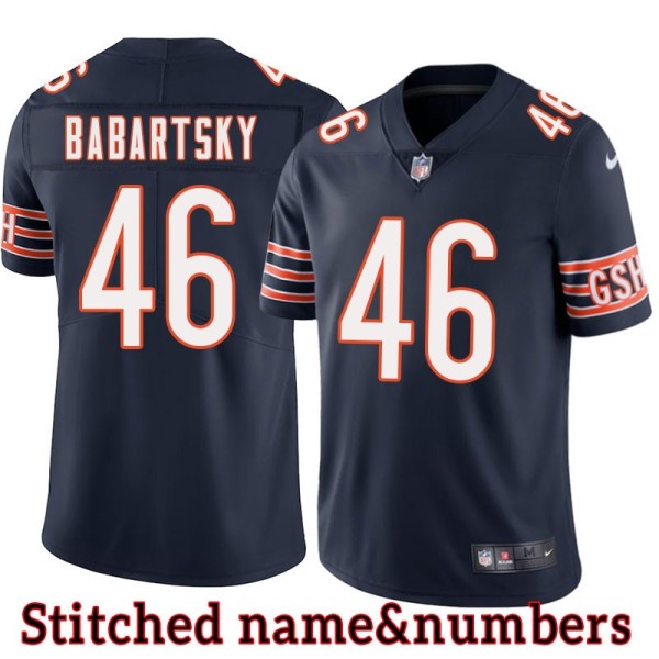 Navy Home Al Babartsky Jersey Chicago Bears #46