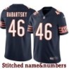 Navy Home Al Babartsky Jersey Chicago Bears #46