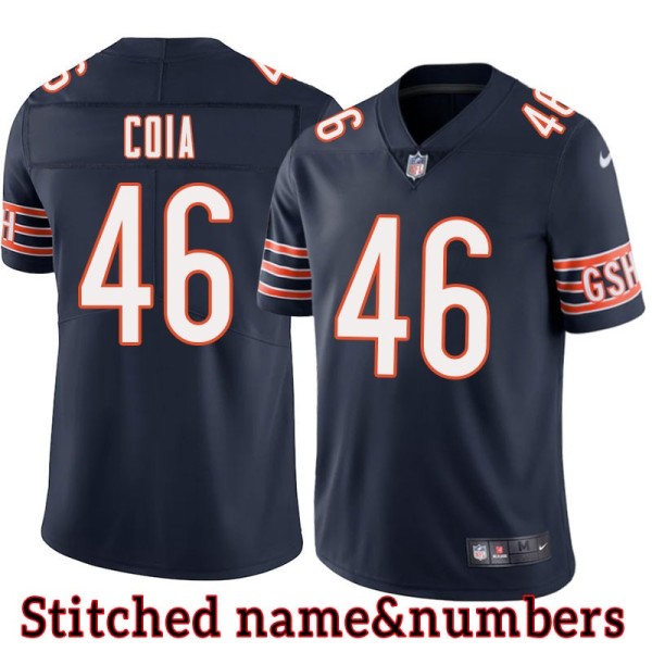 Navy Home Angelo Coia Jersey Chicago Bears #46