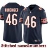 Navy Home Chuck Hunsinger Jersey Chicago Bears #46