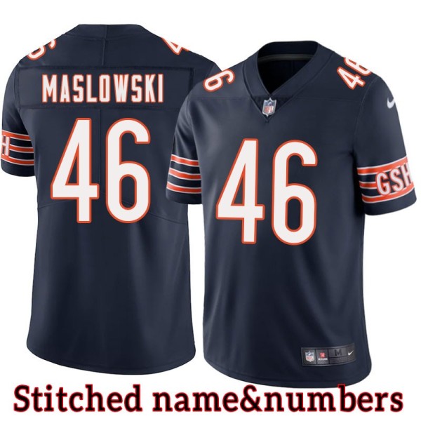 Navy Home Matt Maslowski Jersey Chicago Bears #46