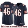Navy Home Artavis Pierce Jersey Chicago Bears #46