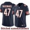Navy Home Brian Baschnagel Jersey Chicago Bears #47