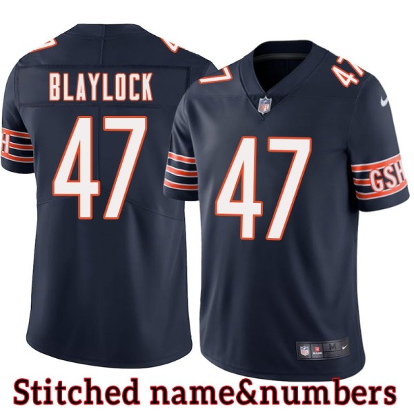 Navy Home Anthony Blaylock Jersey Chicago Bears #47