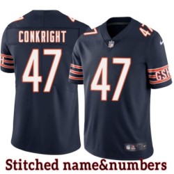 Navy Home Bill Conkright Jersey Chicago Bears #47