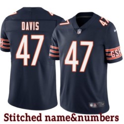 Navy Home Butch Davis Jersey Chicago Bears #47