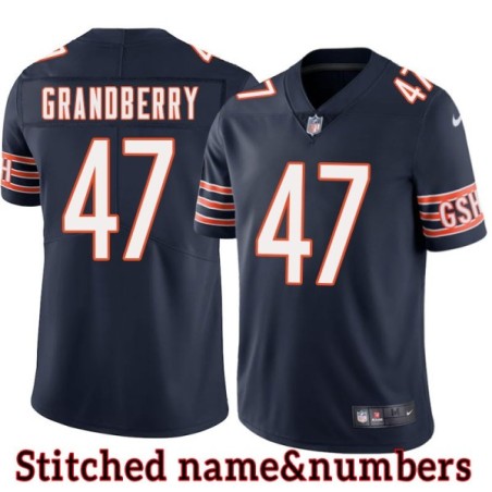 Navy Home Ken Grandberry Jersey Chicago Bears #47