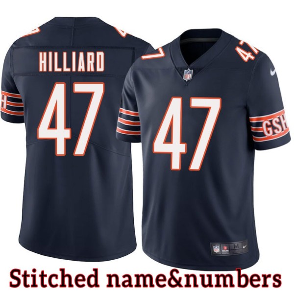 Navy Home Randy Hilliard Jersey Chicago Bears #47