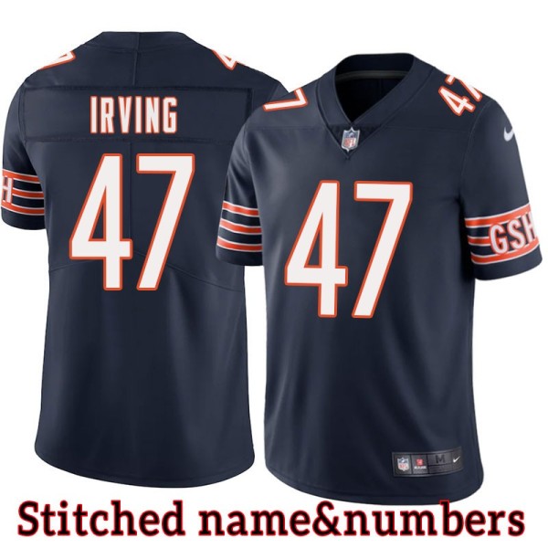 Navy Home Isaiah Irving Jersey Chicago Bears #47