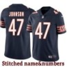 Navy Home Bryan Johnson Jersey Chicago Bears #47