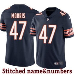 Navy Home Johnny Morris Jersey Chicago Bears #47