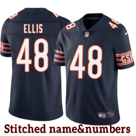 Navy Home Allan Ellis Jersey Chicago Bears #48