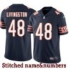 Navy Home Howie / Andy Livingston Jersey Chicago Bears #48
