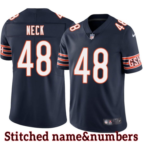 Navy Home Tommy Neck Jersey Chicago Bears #48