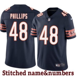 Navy Home Reggie Phillips Jersey Chicago Bears #48