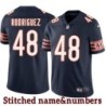 Navy Home Evan Rodriguez Jersey Chicago Bears #48