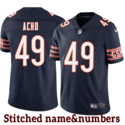 Navy Home Sam Acho Jersey Chicago Bears #49