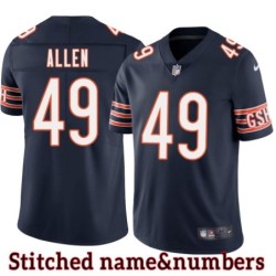 Navy Home Tremayne Allen Jersey Chicago Bears #49