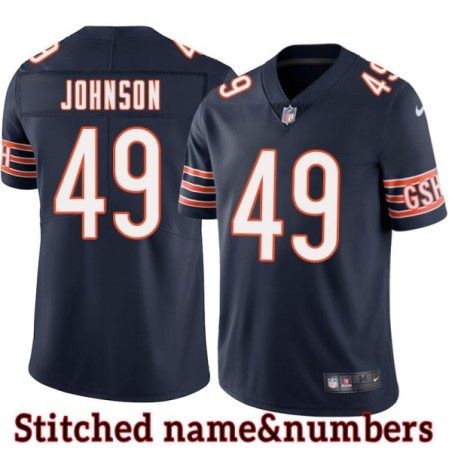 Navy Home Jack Johnson Jersey Chicago Bears #49