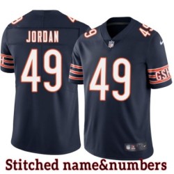 Navy Home Donald Jordan Jersey Chicago Bears #49
