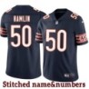 Navy Home Gene Hamlin Jersey Chicago Bears #50