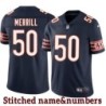 Navy Home Mark Merrill Jersey Chicago Bears #50
