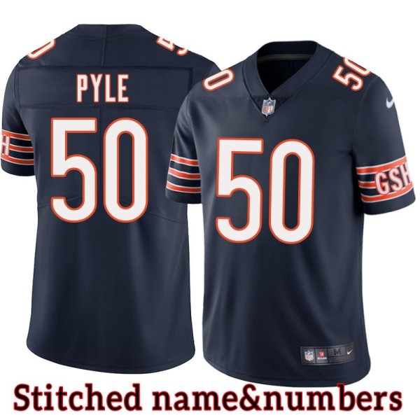 Navy Home Mike Pyle Jersey Chicago Bears #50