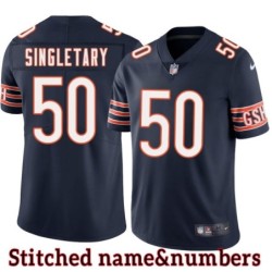 Navy Home Mike Singletary Jersey Chicago Bears #50